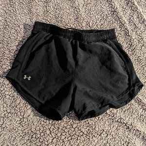Black Under Armour Heat Gear Athletic Shorts